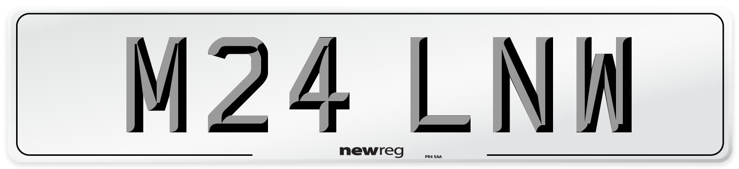 M24 LNW Number Plate from New Reg